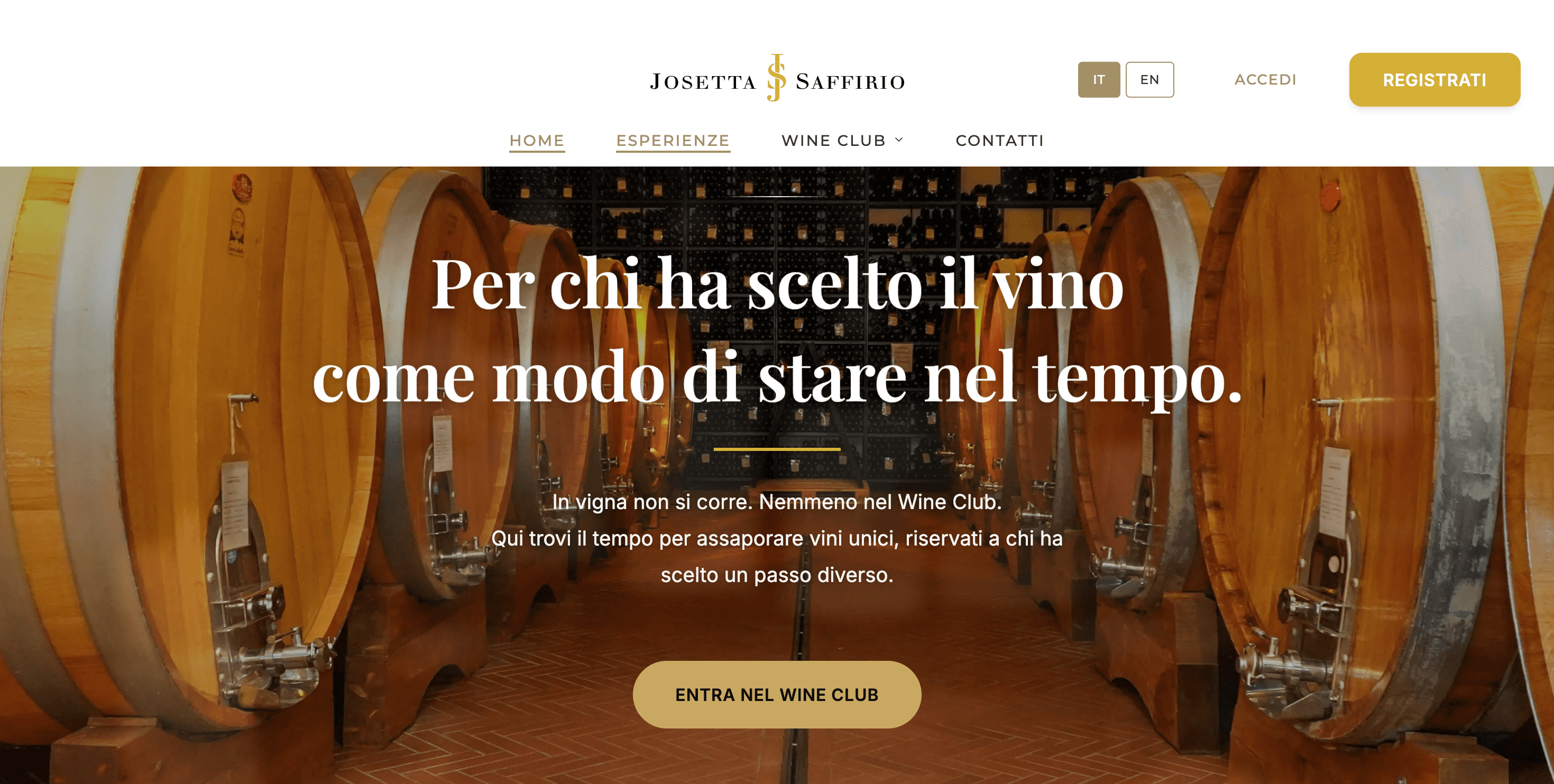 Sitio web escaparate para bodega vitivinicola