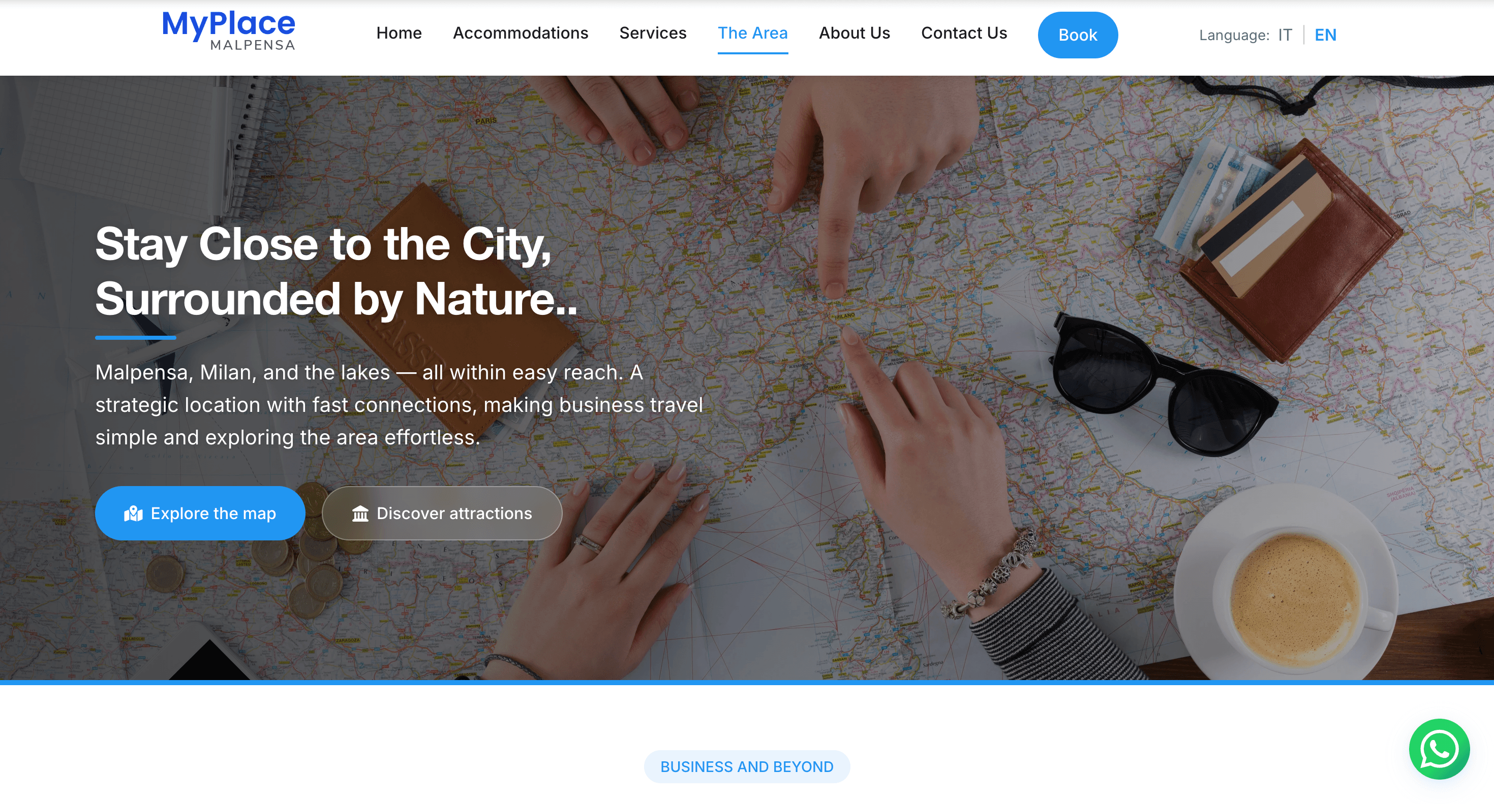 Sitio web de alquiler vacacional